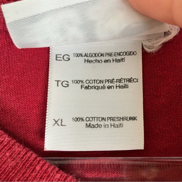 3/$30 The Strip Las Vegas Tee Short Sleeve Red 100% Cotton XL - Picture 5 of 6